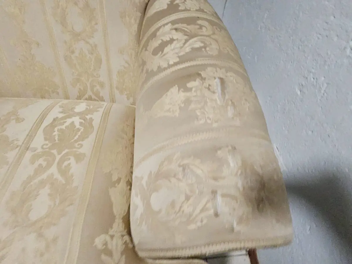 Sillón individual beige (tela damasco) — foto 6