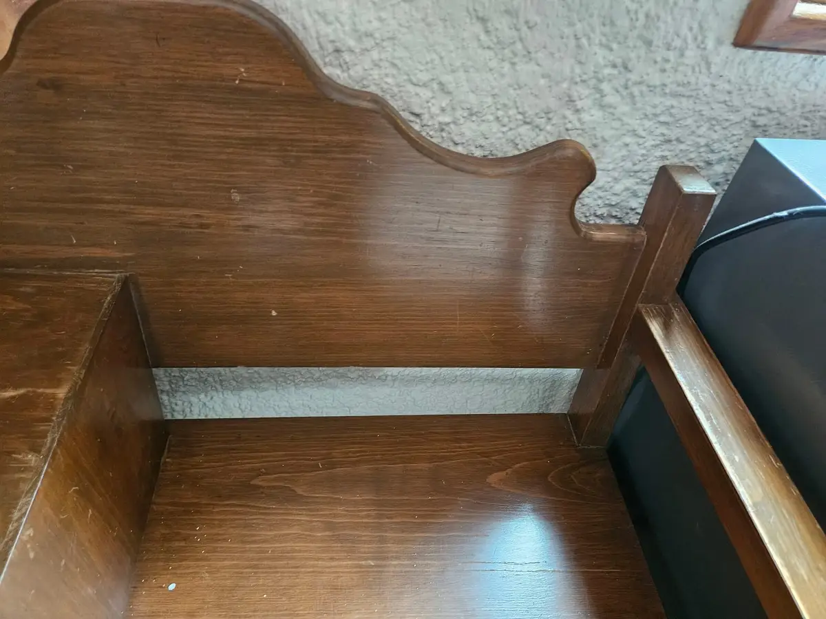 Mueble de teléfono vintage con cajón — foto 3