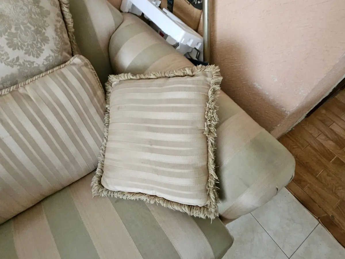 Juego de sala: sofá y sillón con cojines — foto 22